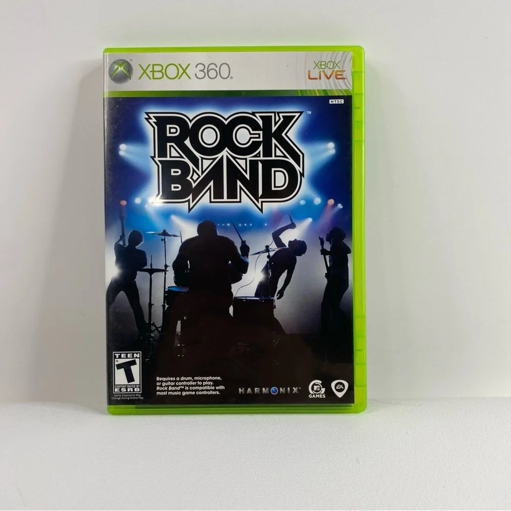 Rock Band (Microsoft Xbox 360, 2007) - Case And Manual